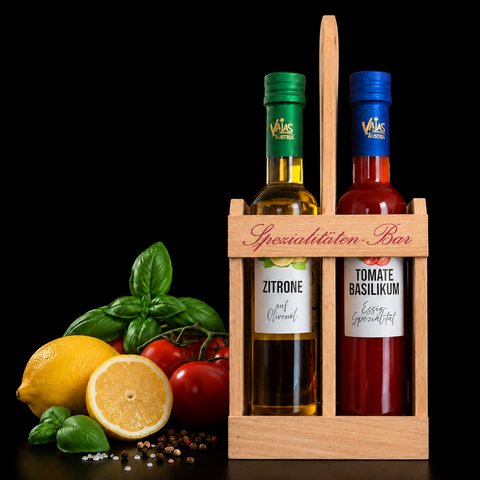 Spezialitätenbar – Tomaten Basilikum & Zitrone auf Olivenöl