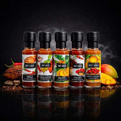 HOT Sauce Selection - Von Fruity bis BBQ - VAJAS