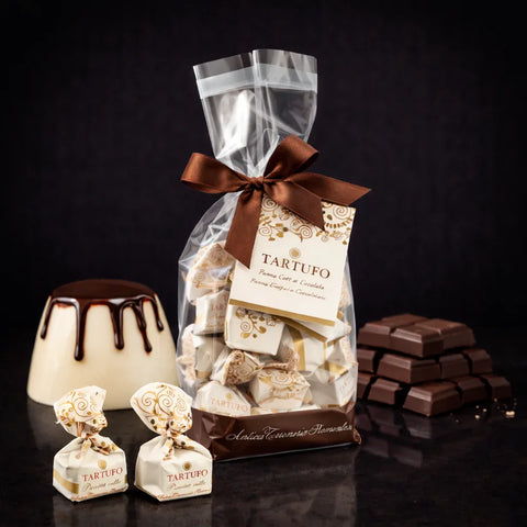 Tartufi Dolci Panna Cotta · Weiße Dessert Trüffel - VAJAS