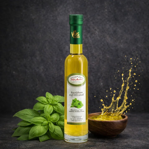 Basilikum auf Olivenöl - VAJAS