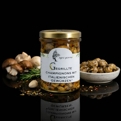 Gegrillte Champignons mit italienischen Gewürzen - VAJAS