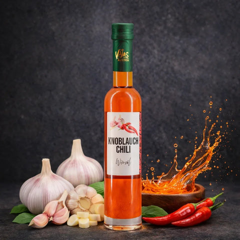 Knoblauch Chili Würzöl - VAJAS