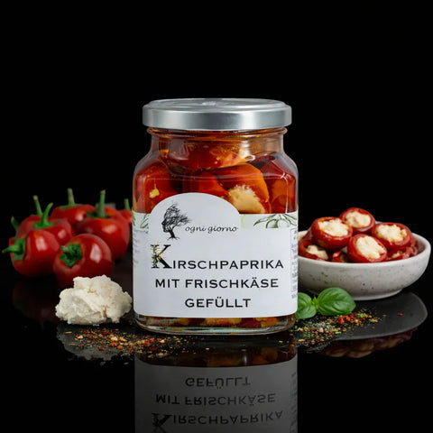 Kirschpaprika mit Frischkäse gefüllt - VAJAS