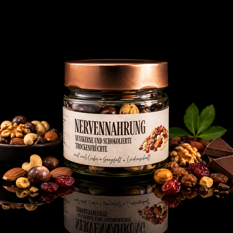 Nervennahrung – Nusskerne & schokolierte Trockenfrüchte