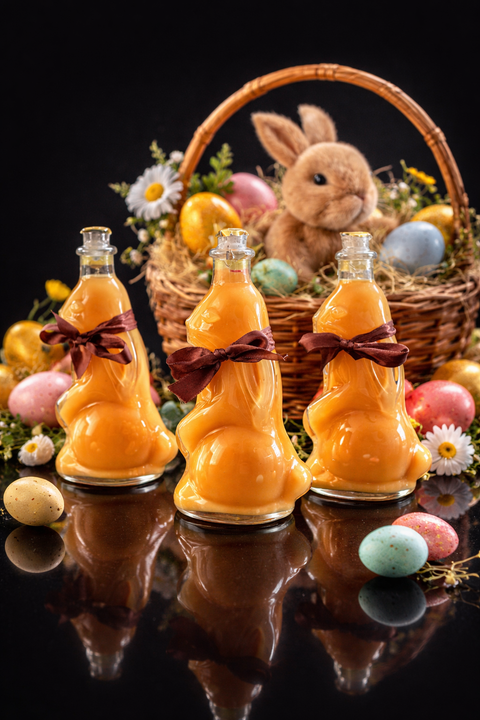Osterhase gefüllt mit Bombardino – Eierlikör mit Rum 200ml