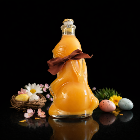 Osterhase gefüllt mit Bombardino – Eierlikör mit Rum 200ml
