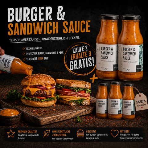 Burger & Sandwich Sauce – 2 + 1 GRATIS