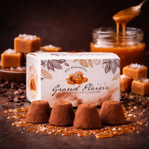 Petit Chocolate – Salz Karamell Zartschmelzende Schokotrüffel - VAJAS